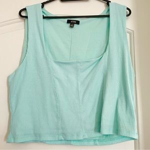 AFRM Blue Crop top Size L